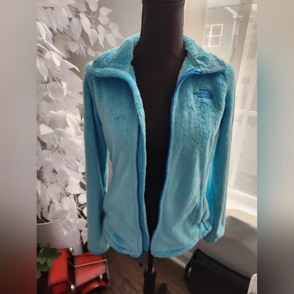 The North Face Osito Aqua Fleece Zip-Up Jacket Womens Small - Picture 2 of 13